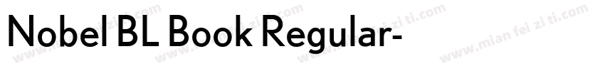 Nobel BL Book Regular字体转换